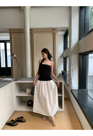 white fitted dress