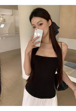 white fitted dress