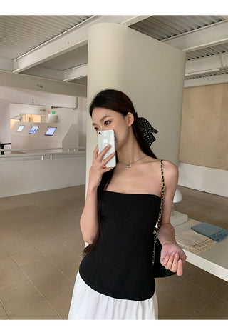 white fitted dress