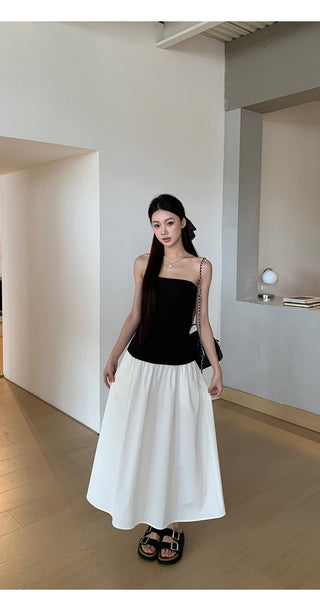 white fitted dress
