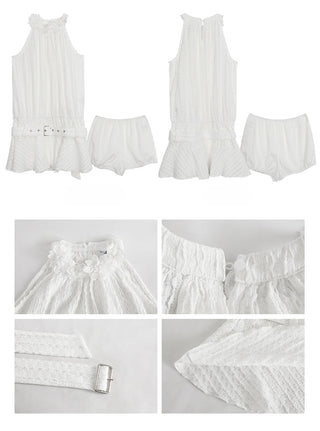 white halter dress
