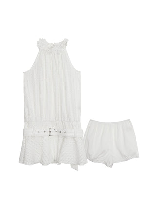 white halter dress