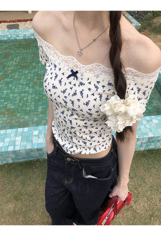 white floral tee
