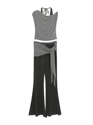 gray slim-fit tee