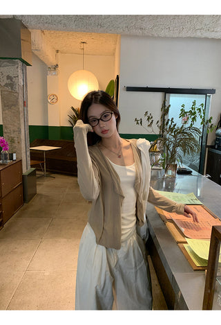 green sun cardigan