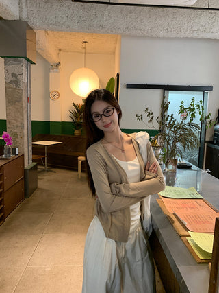 green sun cardigan