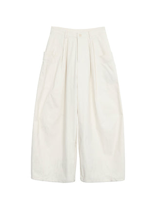 white wide pants