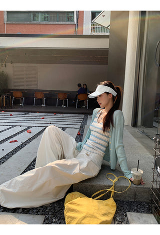 white wide pants