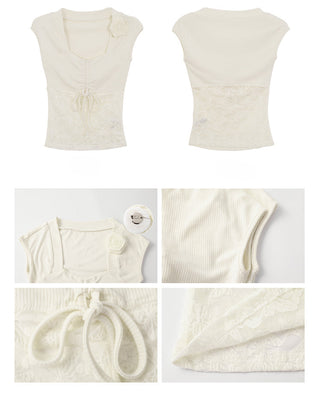French lace tee