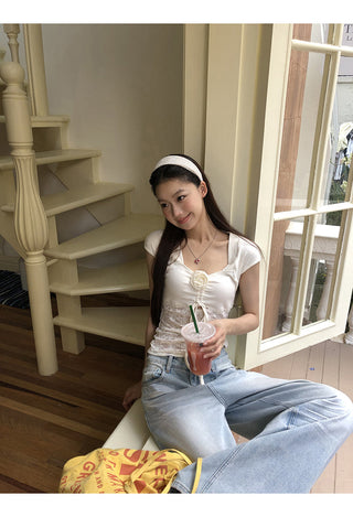 French lace tee