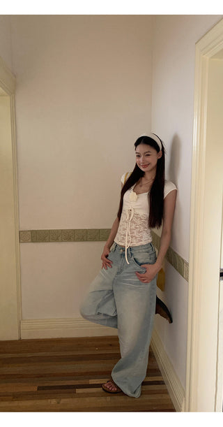 French lace tee