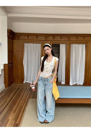 French lace tee