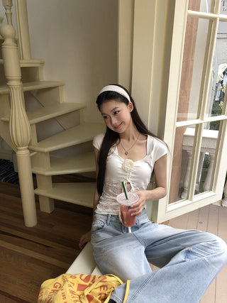 French lace tee