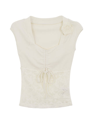 French lace tee