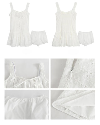 white A-line dress 02