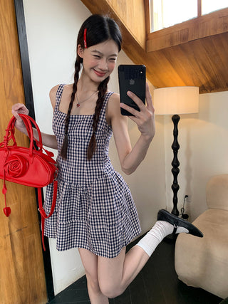 blue plaid dress 02