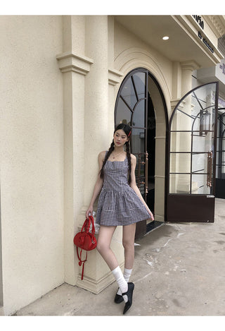 blue plaid dress 02