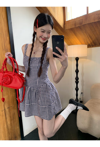 blue plaid dress 02