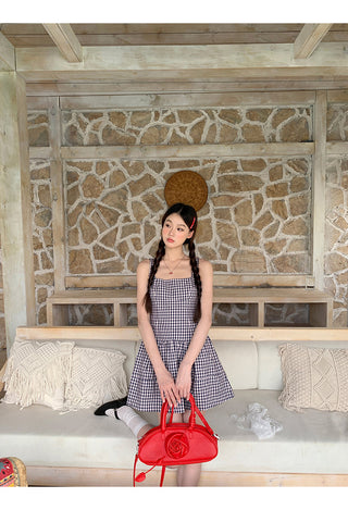 blue plaid dress 02