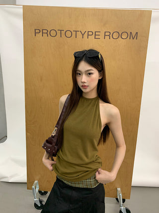 slim halter top