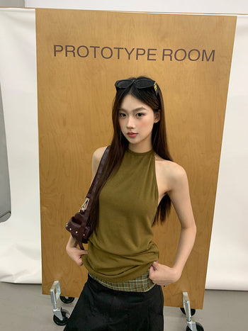 slim halter top