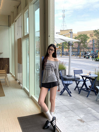 gray idle tee