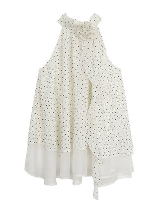 white polka camisole