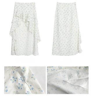 floral high skirt