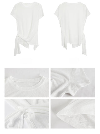 white niche waist top