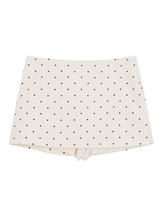 polka-dot high skirt