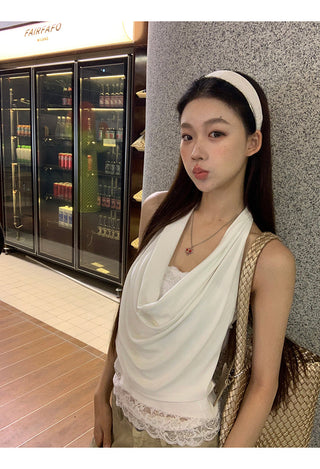 white lace camisole