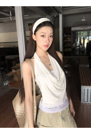 white lace camisole