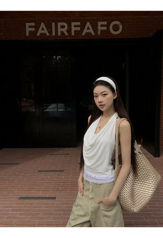 white lace camisole
