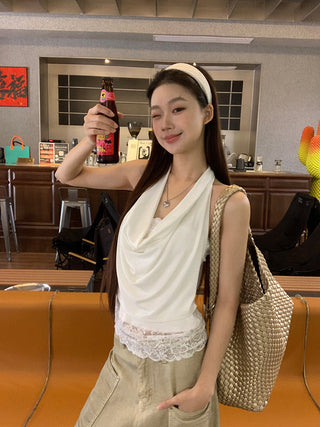 white lace camisole