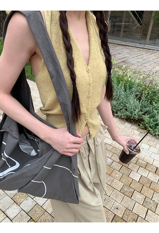 knit sleeveless halter