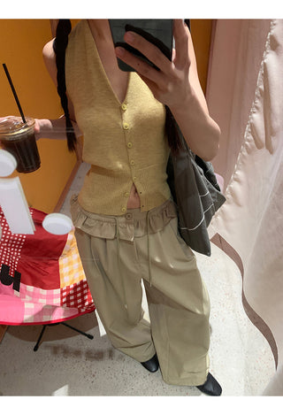 knit sleeveless halter