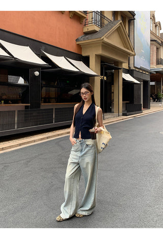 knit sleeveless halter