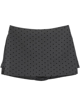 polka-dot sheath skirt