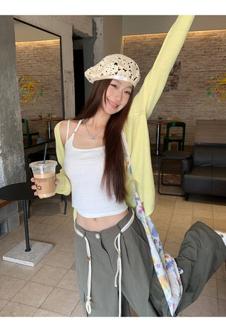green wide overalls