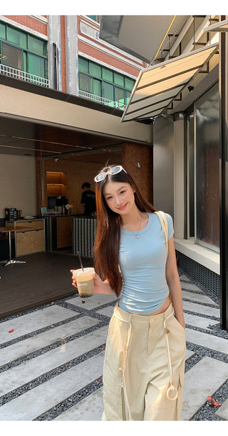 green wide overalls