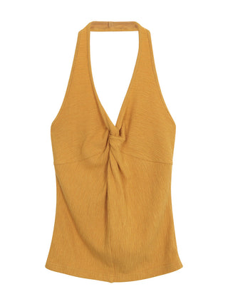 yellow French halter 01