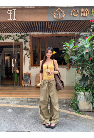 yellow French halter