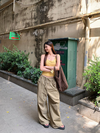 yellow French halter