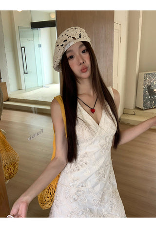 V-neck sling dress