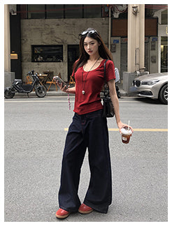 blue retro jeans