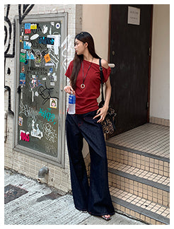 blue retro jeans