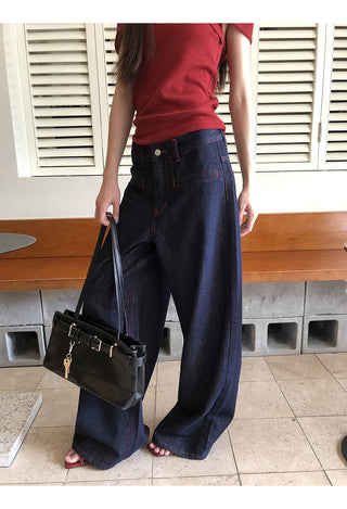 blue retro jeans