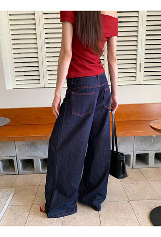 blue retro jeans