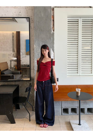 blue retro jeans