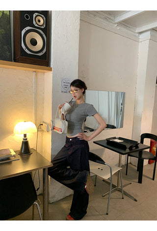 blue retro jeans